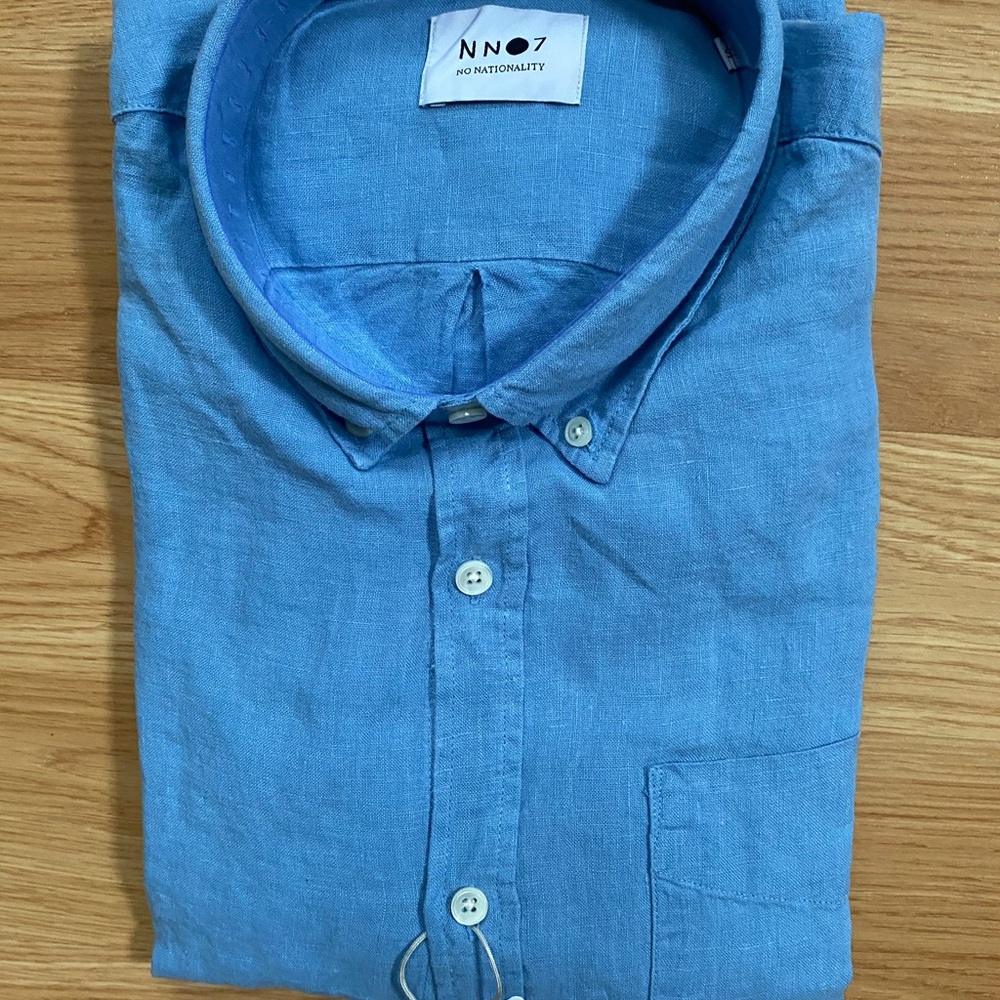 NN 07 Men’s Long sleeve NWT Linen Shirt